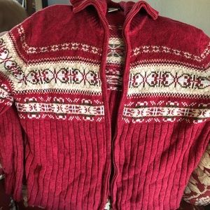 Vintage zip up cardigan